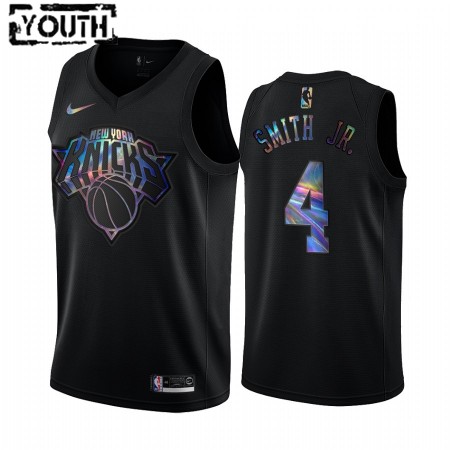 Maglia NBA New York Knicks Dennis Smith Jr. 4 Iridescent HWC Collection Swingman - Bambino